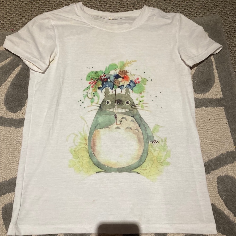 Totoro watercolor shirt